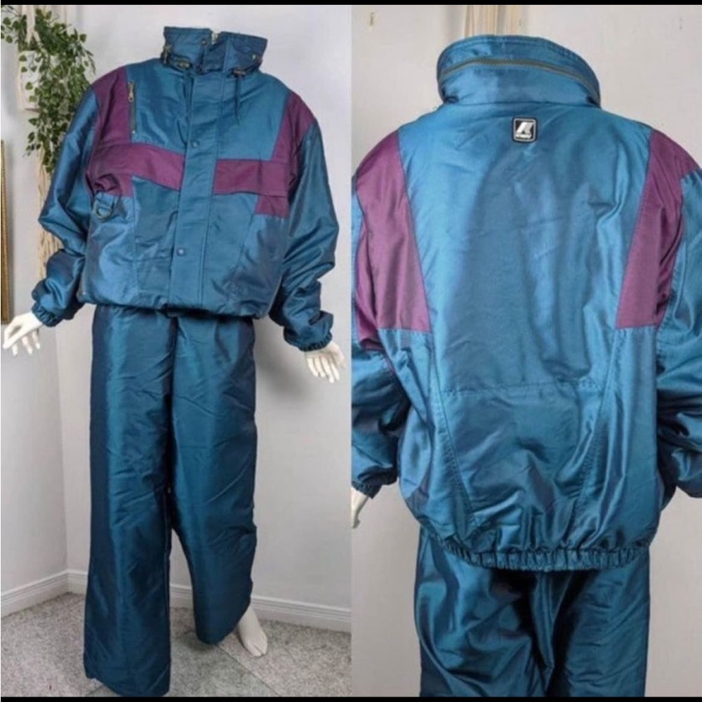 Vintage k-way ski suit